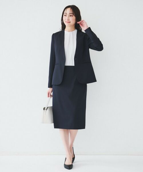 UNTITLED / アンタイトル ノーカラージャケット | レジェールギャバ 背抜きカラーレスジャケット | 詳細11