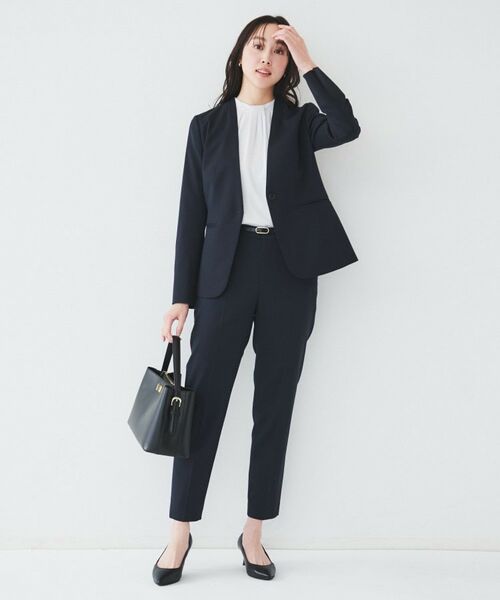 UNTITLED / アンタイトル ノーカラージャケット | レジェールギャバ 背抜きカラーレスジャケット | 詳細12