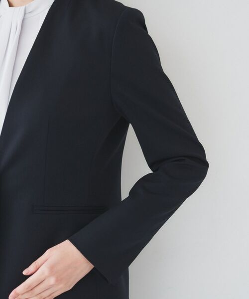 UNTITLED / アンタイトル ノーカラージャケット | レジェールギャバ 背抜きカラーレスジャケット | 詳細19
