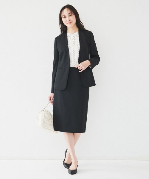 UNTITLED / アンタイトル ノーカラージャケット | レジェールギャバ 背抜きカラーレスジャケット | 詳細4