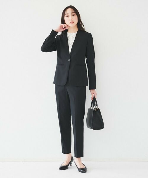 UNTITLED / アンタイトル ノーカラージャケット | レジェールギャバ 背抜きカラーレスジャケット | 詳細5