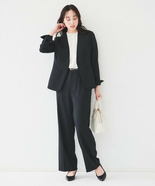 UNTITLED / アンタイトル ノーカラージャケット | レジェールギャバ 背抜きカラーレスジャケット | 詳細6