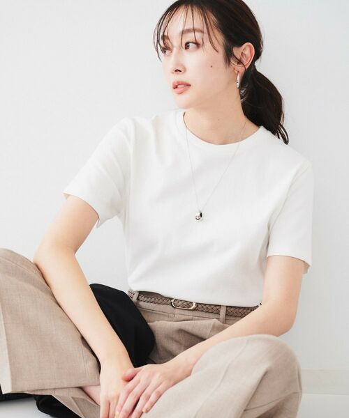 UNTITLED/アンタイトル ラフコットンTシャツ オフホワイト(003) 04(2LT) UNTITLED/アンタイトル ラフコットンTシャツ オフホワイト(003) 04(2LT)