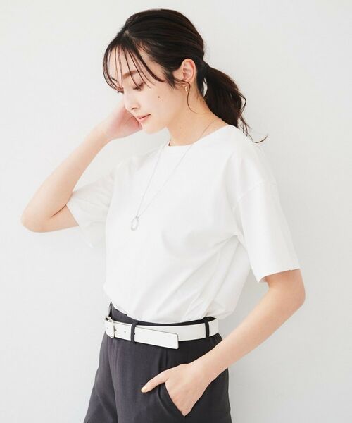 UNTITLED / アンタイトル Tシャツ | 【接触冷感/抗菌防臭/マシンウォッシャブル】クリアスムース Tシャツ | 詳細3