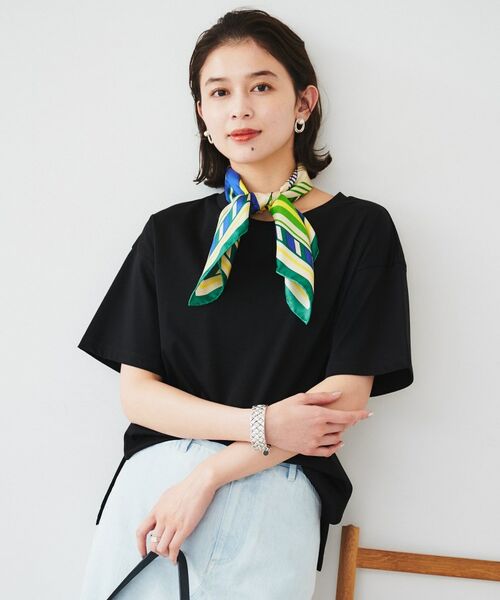 UNTITLED/アンタイトル クリアスムース Tシャツ ブラック(019) 44(3L) UNTITLED/アンタイトル クリアスムース Tシャツ ブラック(019) 44(3L)