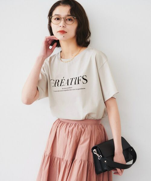 UNTITLED/アンタイトル ロゴTシャツ グレージュ(150) 02(M) UNTITLED/アンタイトル ロゴTシャツ グレージュ(150) 02(M)