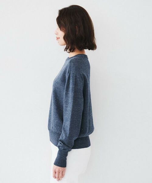 UNTITLED / アンタイトル ニット・セーター | 【アンサンブル可能/洗える】リネン混ベーシックプルオーバー | 詳細19