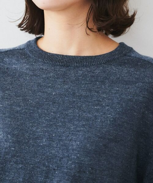 UNTITLED / アンタイトル ニット・セーター | 【アンサンブル可能/洗える】リネン混ベーシックプルオーバー | 詳細21