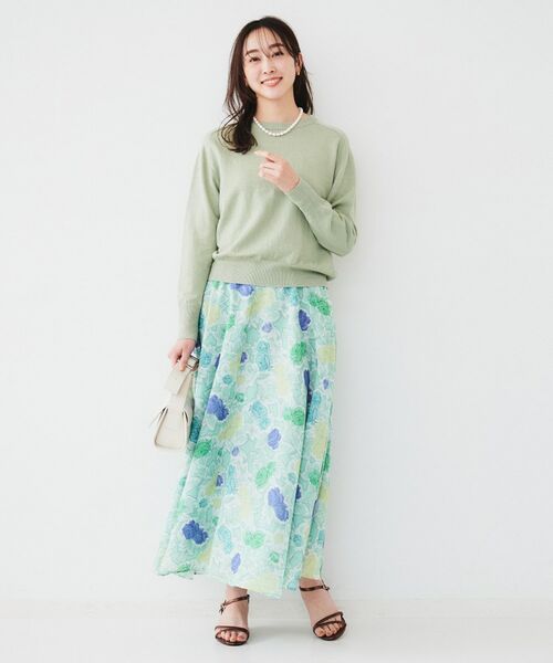 UNTITLED / アンタイトル ニット・セーター | 【アンサンブル可能/洗える】リネン混ベーシックプルオーバー | 詳細4