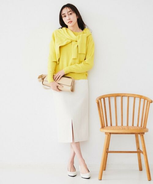 UNTITLED / アンタイトル ニット・セーター | 【アンサンブル可能/洗える】リネン混ベーシックプルオーバー | 詳細9