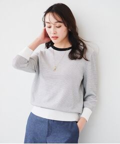 UNTITLED / アンタイトル ニット・セーター | 【配色カラー/アンサンブル可能】きれいめ七分袖ニット