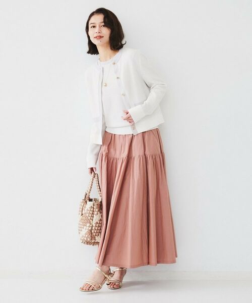 UNTITLED / アンタイトル ニット・セーター | 【配色カラー/アンサンブル可能】きれいめ七分袖ニット | 詳細13