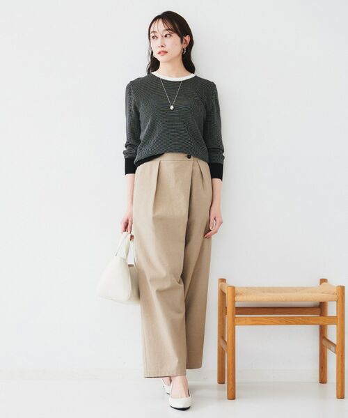 UNTITLED / アンタイトル ニット・セーター | 【配色カラー/アンサンブル可能】きれいめ七分袖ニット | 詳細19