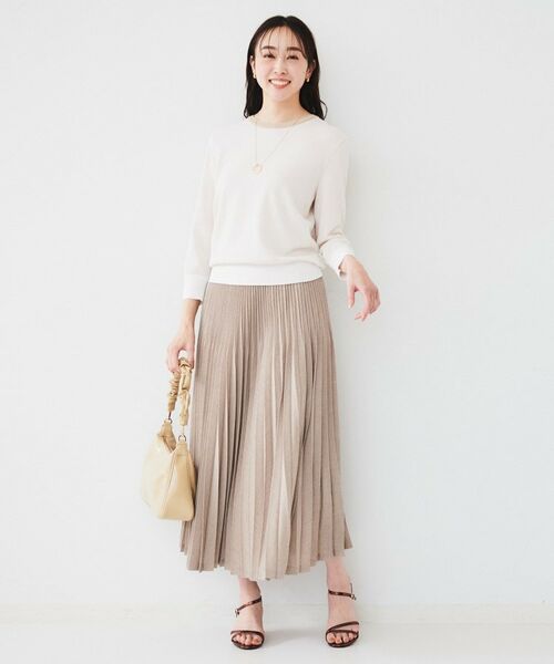 UNTITLED / アンタイトル ニット・セーター | 【配色カラー/アンサンブル可能】きれいめ七分袖ニット | 詳細24