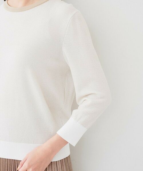 UNTITLED / アンタイトル ニット・セーター | 【配色カラー/アンサンブル可能】きれいめ七分袖ニット | 詳細30