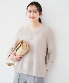UNTITLED / アンタイトル ニット・セーター | 【体型カバー/清涼感】サイドスリット Vネックニット