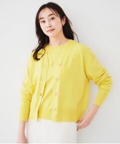 UNTITLED / アンタイトル カーディガン・ボレロ | 【アンサンブル可能/手洗い可】リネン混ベーシックカーディガン