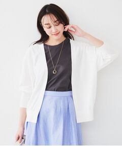 UNTITLED / アンタイトル カーディガン・ボレロ | 【体型カバー/通勤/冷房対策】釦レスカーディガン