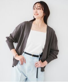 UNTITLED / アンタイトル カーディガン・ボレロ | 【体型カバー/通勤/冷房対策】釦レスカーディガン