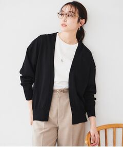 UNTITLED / アンタイトル カーディガン・ボレロ | 【体型カバー/通勤/冷房対策】釦レスカーディガン
