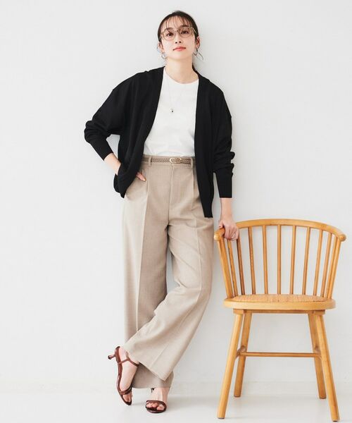 UNTITLED / アンタイトル カーディガン・ボレロ | 【体型カバー/通勤/冷房対策】釦レスカーディガン | 詳細12