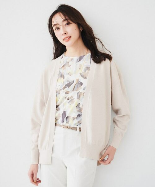 UNTITLED / アンタイトル カーディガン・ボレロ | 【体型カバー/通勤/冷房対策】釦レスカーディガン | 詳細14