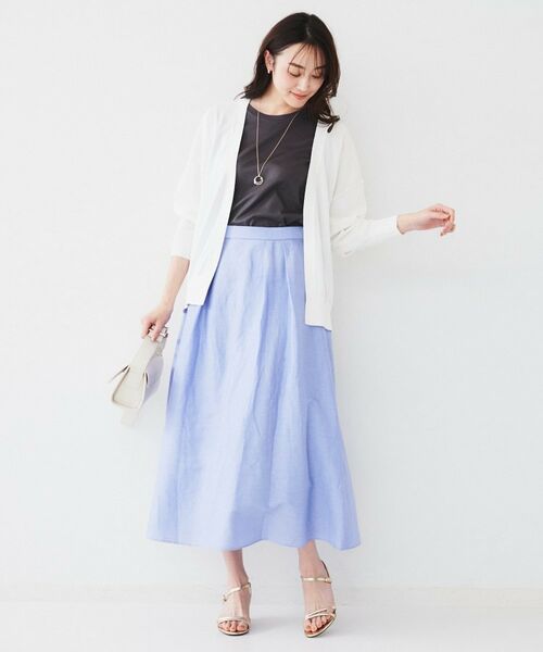 UNTITLED / アンタイトル カーディガン・ボレロ | 【体型カバー/通勤/冷房対策】釦レスカーディガン | 詳細3