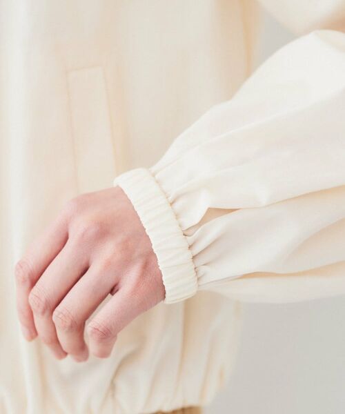 UNTITLED / アンタイトル レザーブルゾン・ジャケット | 【春の軽羽織り】ボリューム袖 ノーカラーブルゾン | 詳細17