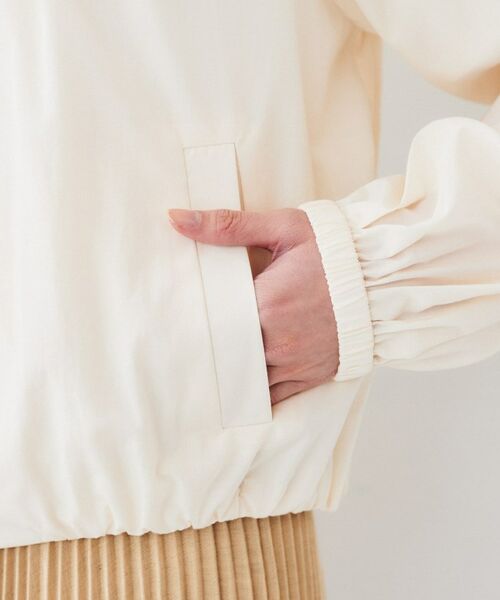 UNTITLED / アンタイトル レザーブルゾン・ジャケット | 【春の軽羽織り】ボリューム袖 ノーカラーブルゾン | 詳細18