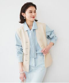 【12日までセール】新品 UNTITLED アンタイトル ベージュ ブルゾン UNTITLED / アンタイトル (レディース) ベスト | ファッション