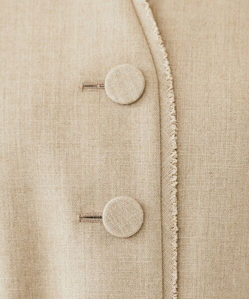UNTITLED / アンタイトル ベスト | 【セットアップ可能】リネンライクキャンバス ジレ | 詳細13
