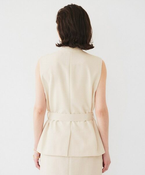 UNTITLED / アンタイトル ベスト | 【セットアップ可能】リネンライクキャンバス ジレ | 詳細16