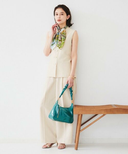 UNTITLED / アンタイトル ベスト | 【セットアップ可能】リネンライクキャンバス ジレ | 詳細4