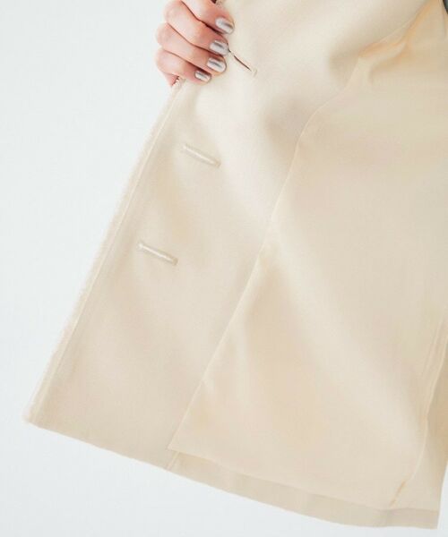 UNTITLED / アンタイトル ベスト | 【セットアップ可能】リネンライクキャンバス ジレ | 詳細8