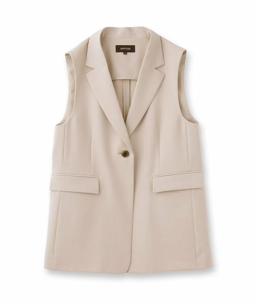 UNTITLED / アンタイトル ベスト | 【接触冷感/UV/セットアップ可能】ライトウェイト テーラードジレ | 詳細1