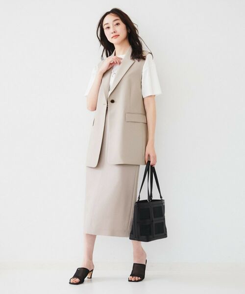 UNTITLED / アンタイトル ベスト | 【接触冷感/UV/セットアップ可能】ライトウェイト テーラードジレ | 詳細12