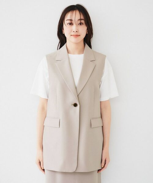 UNTITLED / アンタイトル ベスト | 【接触冷感/UV/セットアップ可能】ライトウェイト テーラードジレ | 詳細15