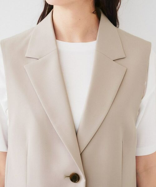 UNTITLED / アンタイトル ベスト | 【接触冷感/UV/セットアップ可能】ライトウェイト テーラードジレ | 詳細18