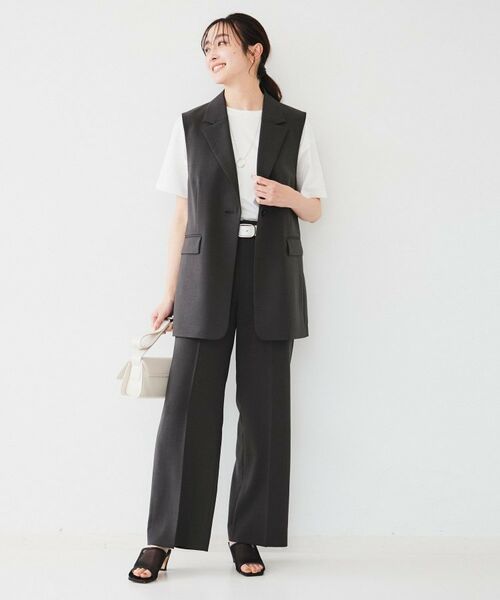 UNTITLED / アンタイトル ベスト | 【接触冷感/UV/セットアップ可能】ライトウェイト テーラードジレ | 詳細3