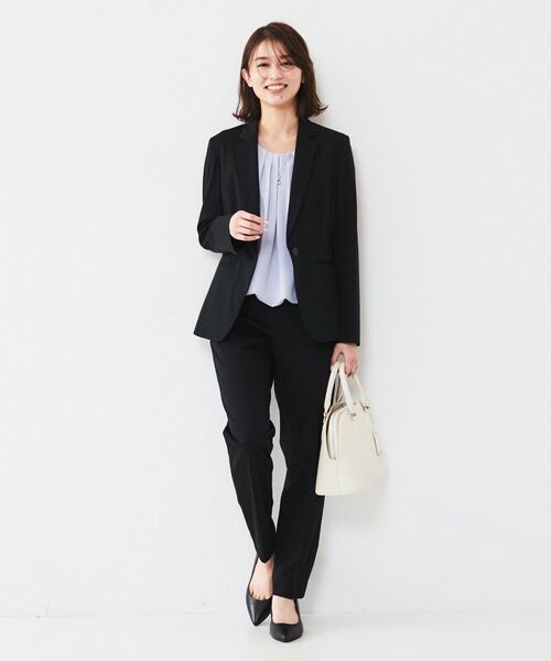 UNTITLED / アンタイトル テーラードジャケット | 【通勤スーツ】コットン混ジャージ テーラードジャケット | 詳細11