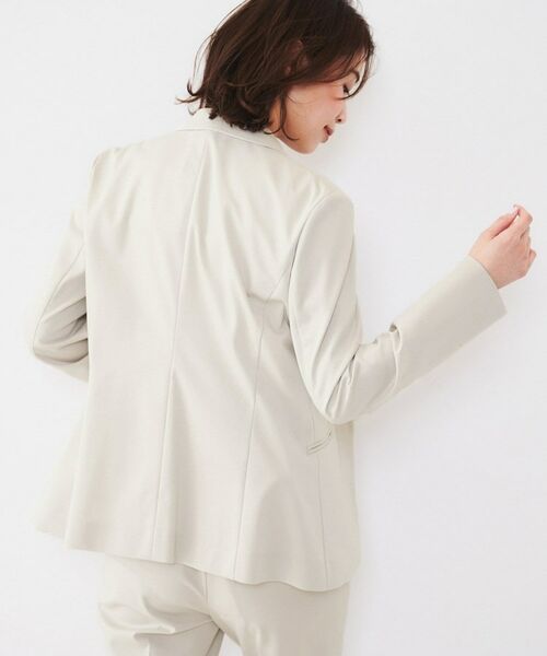 UNTITLED / アンタイトル テーラードジャケット | 【通勤スーツ】コットン混ジャージ テーラードジャケット | 詳細15