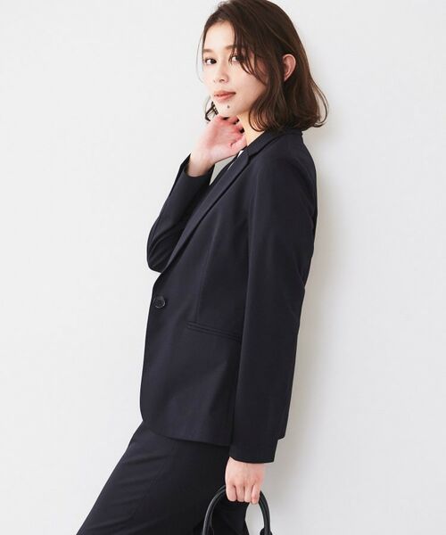 UNTITLED / アンタイトル テーラードジャケット | 【通勤スーツ】コットン混ジャージ テーラードジャケット | 詳細21
