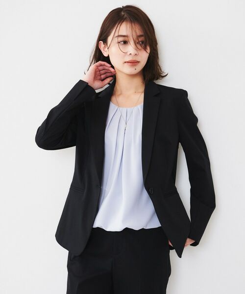 UNTITLED / アンタイトル テーラードジャケット | 【通勤スーツ】コットン混ジャージ テーラードジャケット | 詳細8