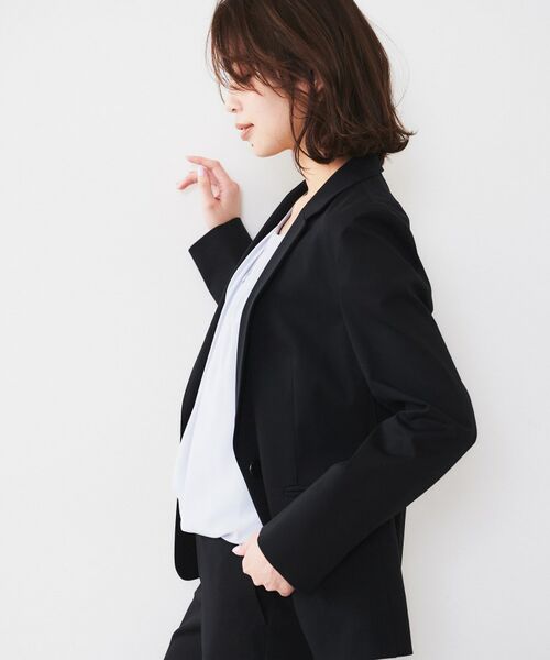 UNTITLED / アンタイトル テーラードジャケット | 【通勤スーツ】コットン混ジャージ テーラードジャケット | 詳細9