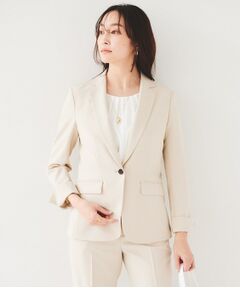 UNTITLED / アンタイトル テーラードジャケット | 【セットアップ可能】リネンライク テーラードジャケット