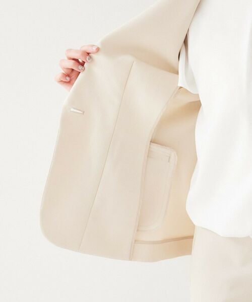 UNTITLED / アンタイトル テーラードジャケット | 【セットアップ可能】リネンライク テーラードジャケット | 詳細13
