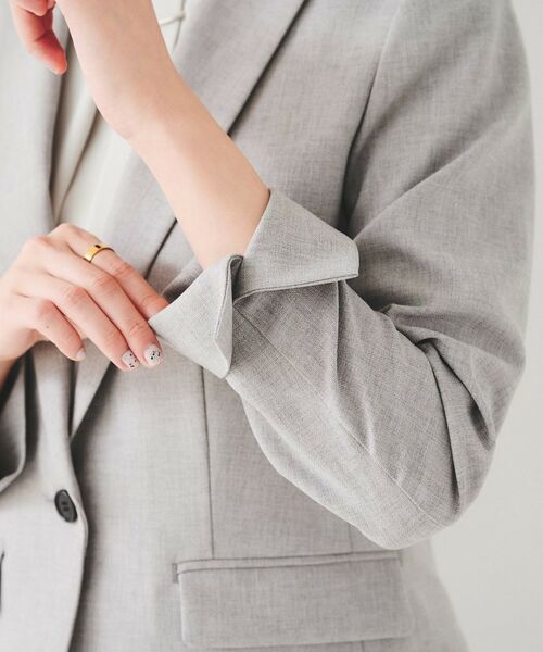 UNTITLED / アンタイトル テーラードジャケット | 【セットアップ可能】リネンライク テーラードジャケット | 詳細27