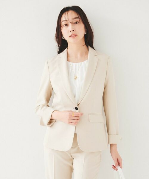 UNTITLED / アンタイトル テーラードジャケット | 【セットアップ可能】リネンライク テーラードジャケット | 詳細8