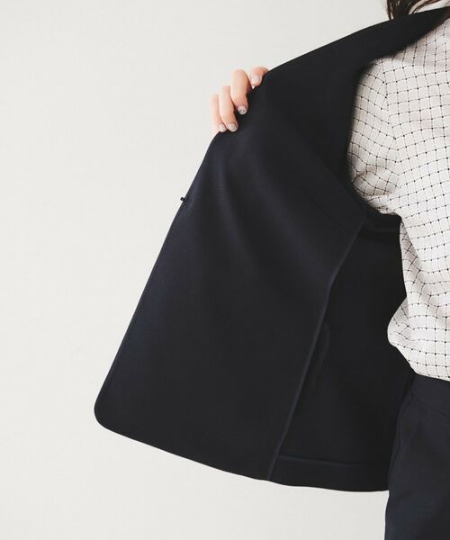 UNTITLED / アンタイトル ノーカラージャケット | 【セットアップ可能】リネンライク カラーレスジャケット | 詳細28