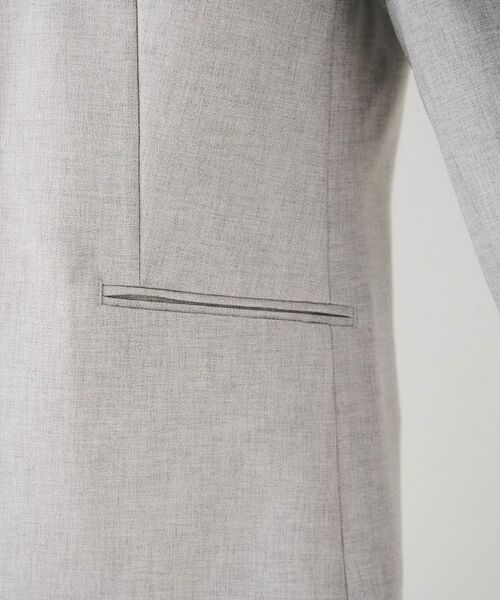 UNTITLED / アンタイトル ノーカラージャケット | 【セットアップ可能】リネンライク カラーレスジャケット | 詳細6